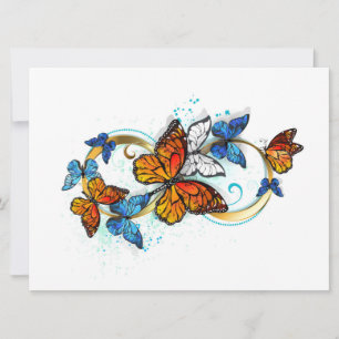 Infinity of Monarch Butterflies Holiday Card
