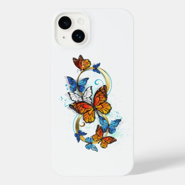 Infinity of Monarch Butterflies iPhone Case (Back)
