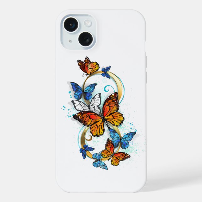 Infinity of Monarch Butterflies iPhone Case (Back)