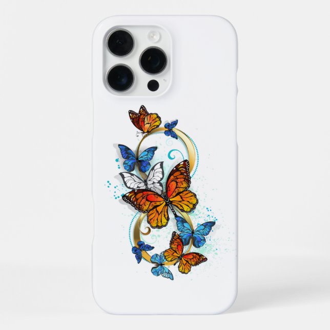 Infinity of Monarch Butterflies iPhone Case (Back)