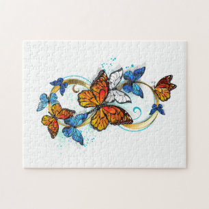 Infinity of Monarch Butterflies Jigsaw Puzzle