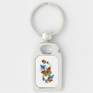 Infinity of Monarch Butterflies Key Ring