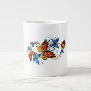 Infinity of Monarch Butterflies Large Coffee Mug