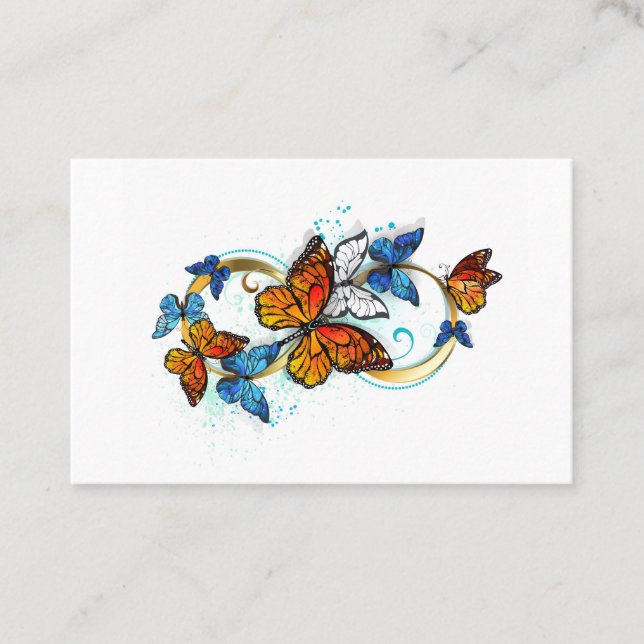 Infinity of Monarch Butterflies Loyalty Card (Front)