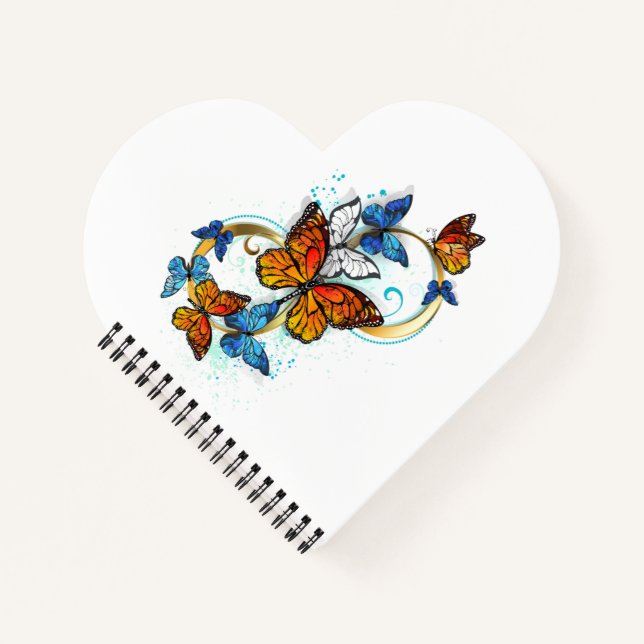 Infinity of Monarch Butterflies Notebook (Front)