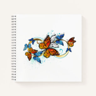 Infinity of Monarch Butterflies Notebook