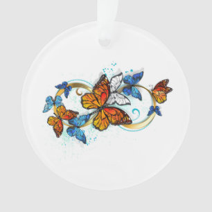 Infinity of Monarch Butterflies Ornament
