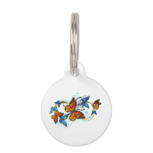 Infinity of Monarch Butterflies Pet Tag