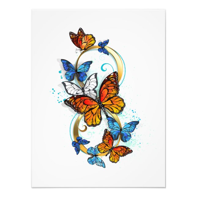 Infinity of Monarch Butterflies Photo Print (Front)