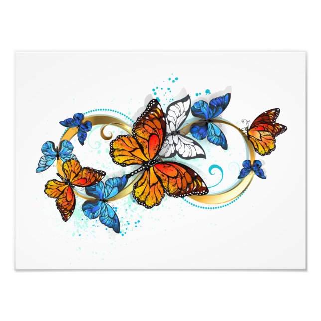 Infinity of Monarch Butterflies Photo Print (Front)
