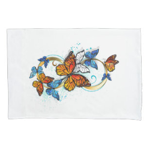 Infinity of Monarch Butterflies Pillowcase