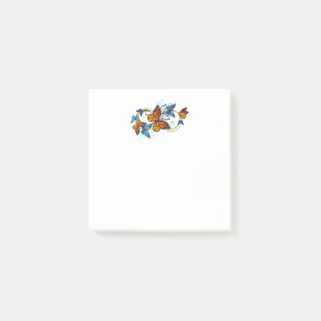 Infinity of Monarch Butterflies Post-it Notes (Front)