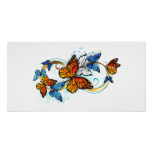 Infinity of Monarch Butterflies Poster