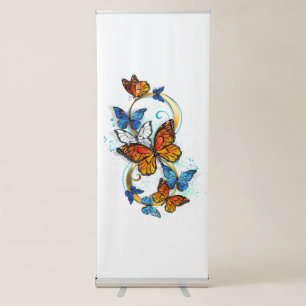 Infinity of Monarch Butterflies Retractable Banner