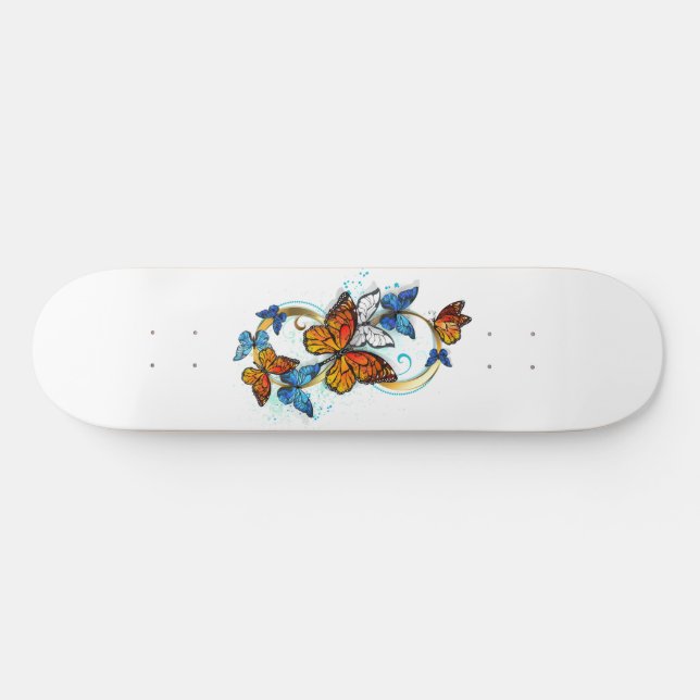 Infinity of Monarch Butterflies Skateboard (Horz)
