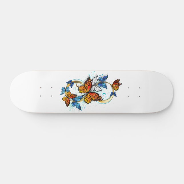 Infinity of Monarch Butterflies Skateboard (Horz)