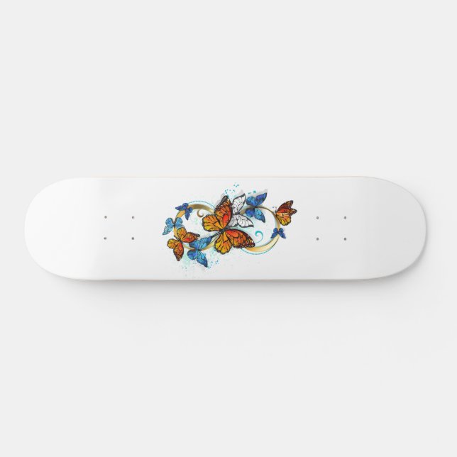 Infinity of Monarch Butterflies Skateboard (Horz)