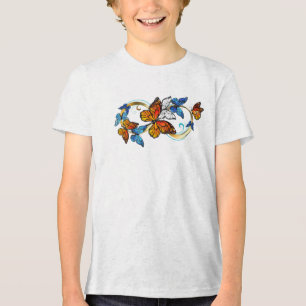 Infinity of Monarch Butterflies Tri-Blend Shirt