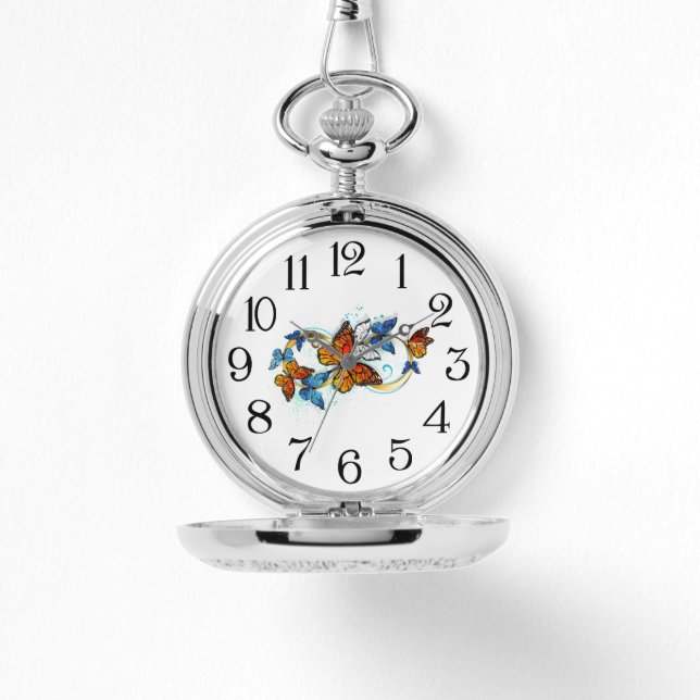 Infinity of Monarch Butterflies Watch (Front)