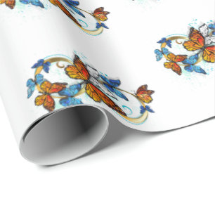 Infinity of Monarch Butterflies Wrapping Paper