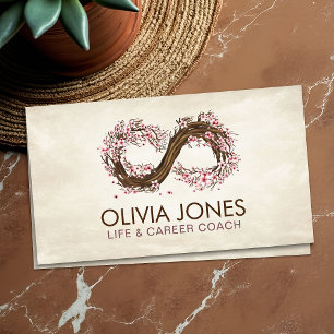 Infinity Sakura Tree Branch Business Card
