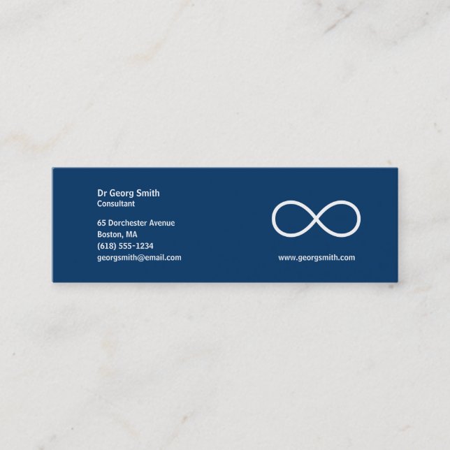 Infinity - Scientist Business Card (Front)