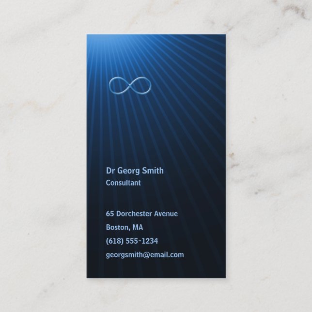 Infinity - Scientist Business Card (Front)