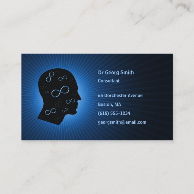 Infinity - Scientist Business Card (Front)