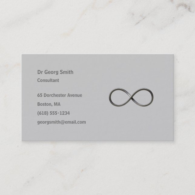 Infinity - Scientist Business Card (Front)
