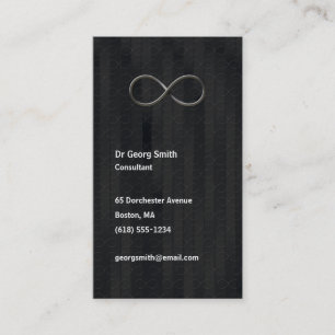 Infinity - Scientist Dark Grey Business Card