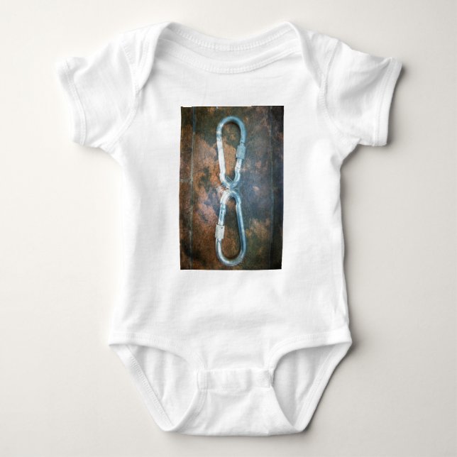Infinity silver star baby bodysuit (Front)