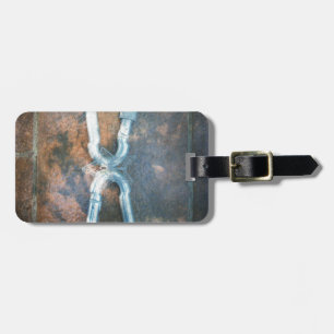 Infinity silver star luggage tag