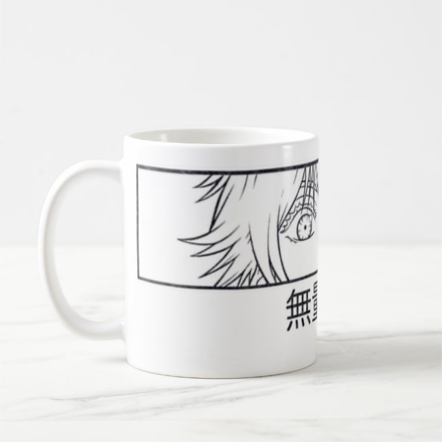 Infinity 👁️Sorcerer Mug – Blue Gaze Anime Coffe️️ (Left)