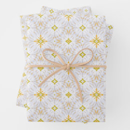 Infinity Star White Cloud Set of Wrapping Paper