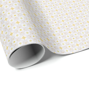Infinity Star White Cloud Wrapping Paper