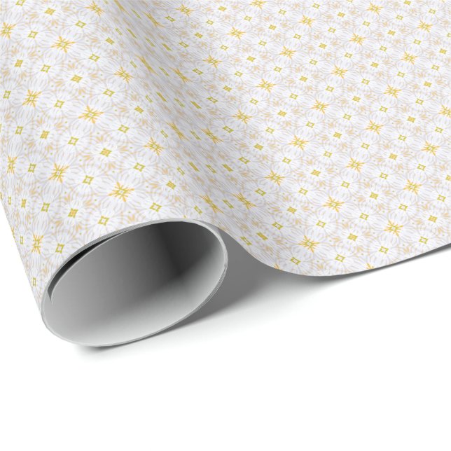 Infinity Star White Cloud Wrapping Paper (Roll Corner)
