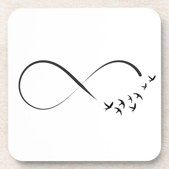 Infinity swallow symbol coaster (Front)