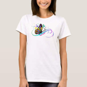 Infinity Symbol and Monarch Butterflies for Autism T-Shirt