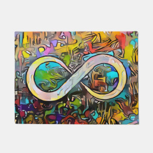 Infinity Symbol    Autism Awareness Neurodiversity Doormat