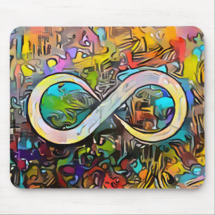 Infinity Symbol    Autism Awareness Neurodiversity Mouse Mat