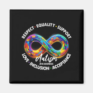 Infinity Symbol Autism Awareness Respect Equality Magnet