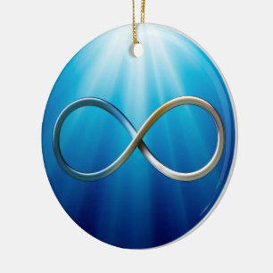 Infinity Symbol   Cool mathematics Gifts Ceramic Tree Decoration