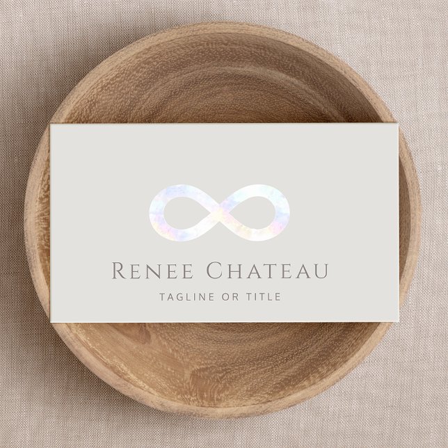Infinity Symbol Energy Healer Healing Arts Business Card (Creator Uploaded)