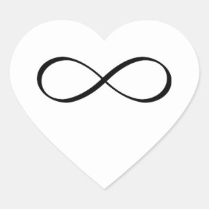 Infinity Symbol Heart Sticker