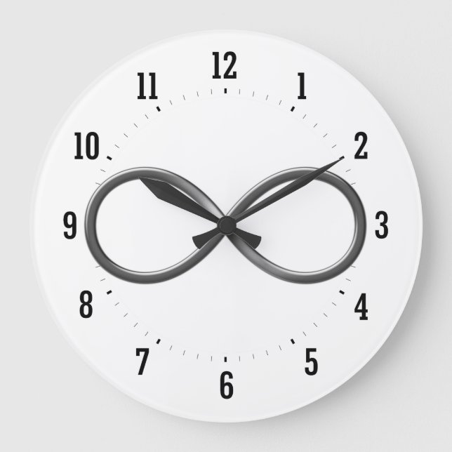 Infinity Symbol Large Clock (Front)