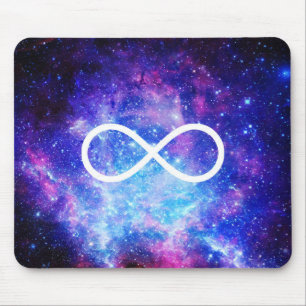 Infinity symbol nebula mouse mat