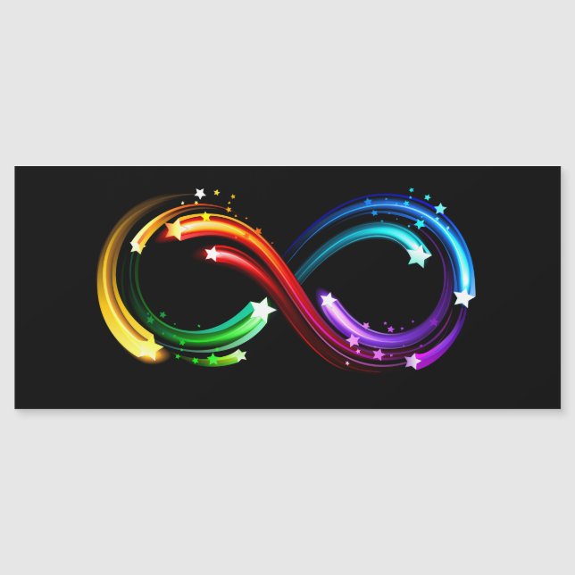 Infinity symbol of rainbow comets (Front)