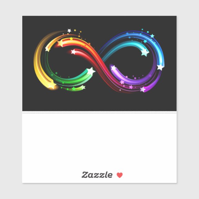 Infinity symbol of rainbow comets (Sheet)