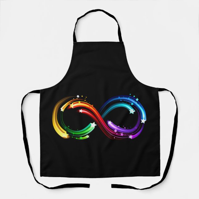 Infinity symbol of rainbow comets apron (Front)