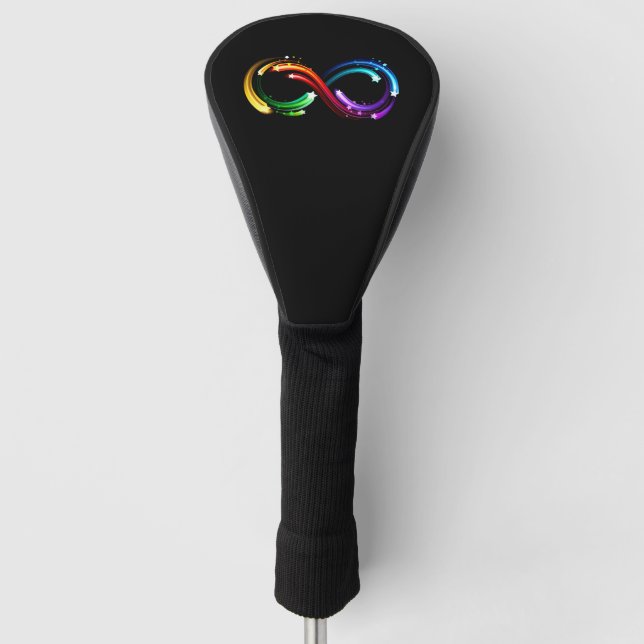 Infinity symbol of rainbow comets golf head cover (Front)